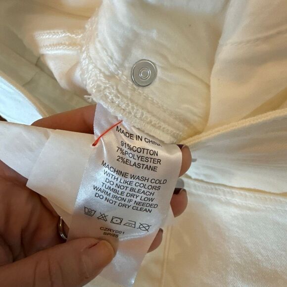 Quince NWT Luna stretch flare jeans white size 27 - Picture 7 of 14